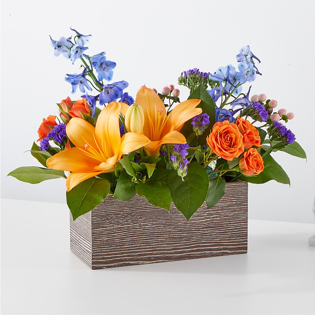 Radiant Citrus Box Bouquet – Gateway Florist, Rockwood TN