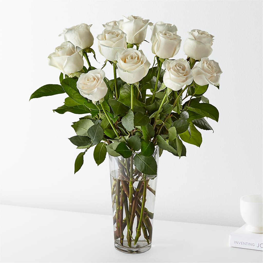 Long Stem White Rose Bouquet – Gateway Florist, Rockwood TN