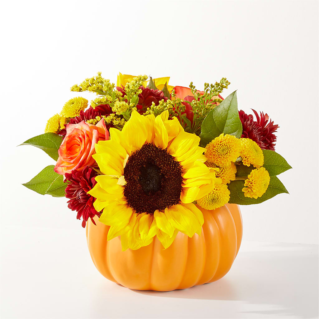 Golden Gourd Pumpkin Bouquet – Gateway Florist, Rockwood TN