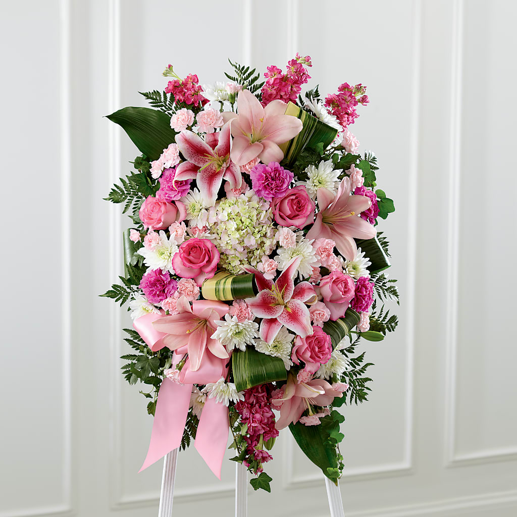 Comforting Standing Spray – Gateway Florist, Rockwood TN
