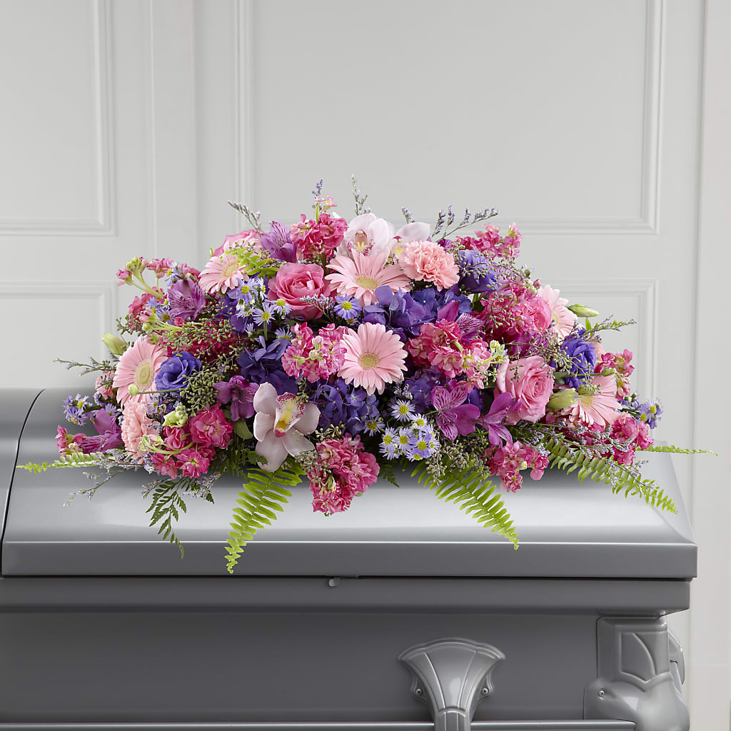 Glorious Garden Casket Spray – Gateway Florist, Rockwood TN