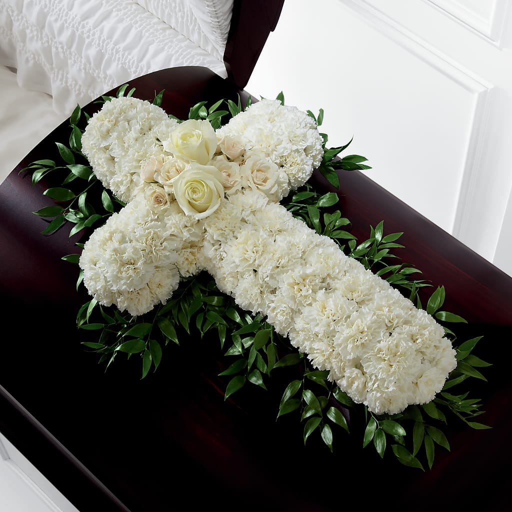Peaceful Memories Casket Spray (Standard) – Gateway Florist, Rockwood TN