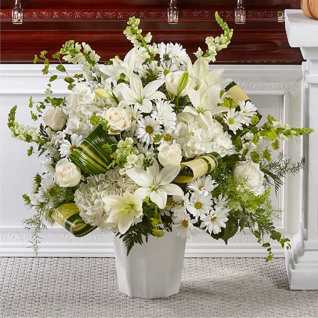 Thoughts of Tranquility Floor Basket – Gateway Florist, Rockwood TN