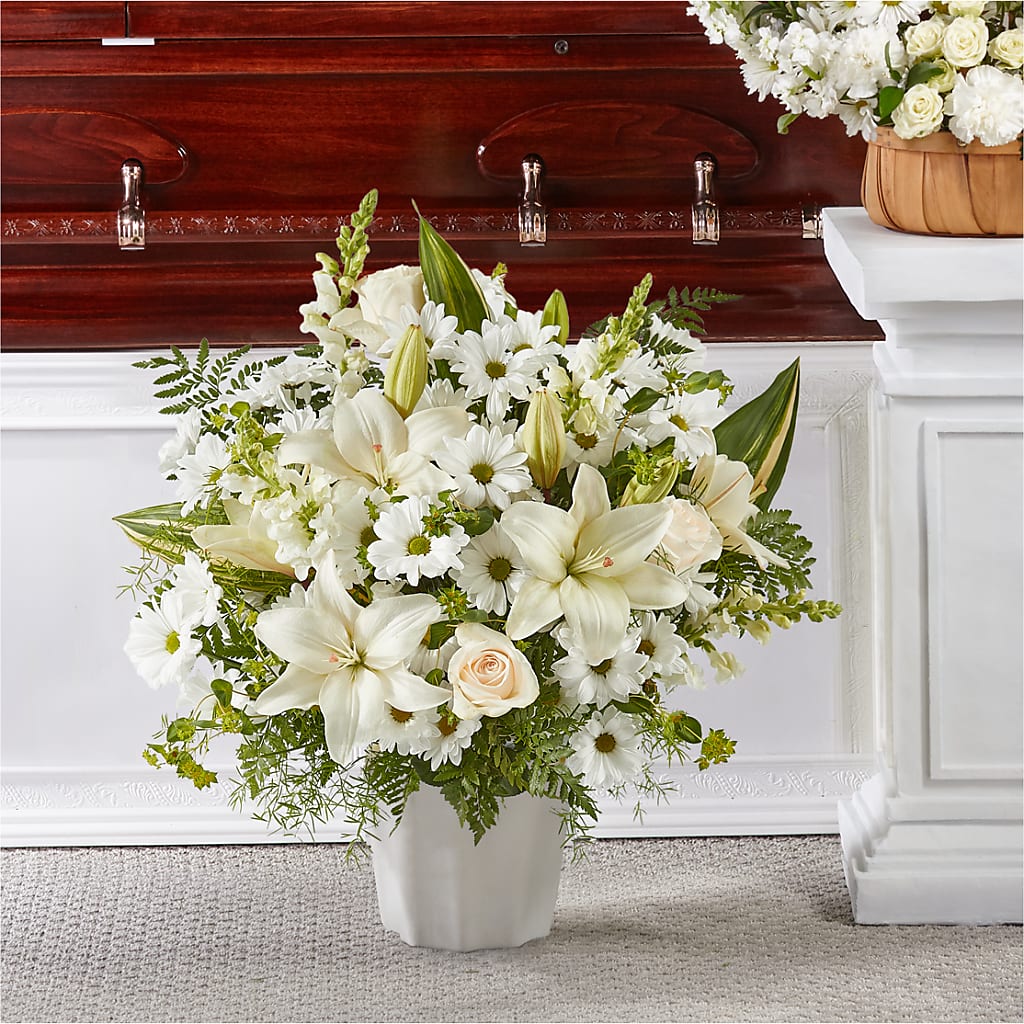 Thoughts of Tranquility Floor Basket – Gateway Florist, Rockwood TN