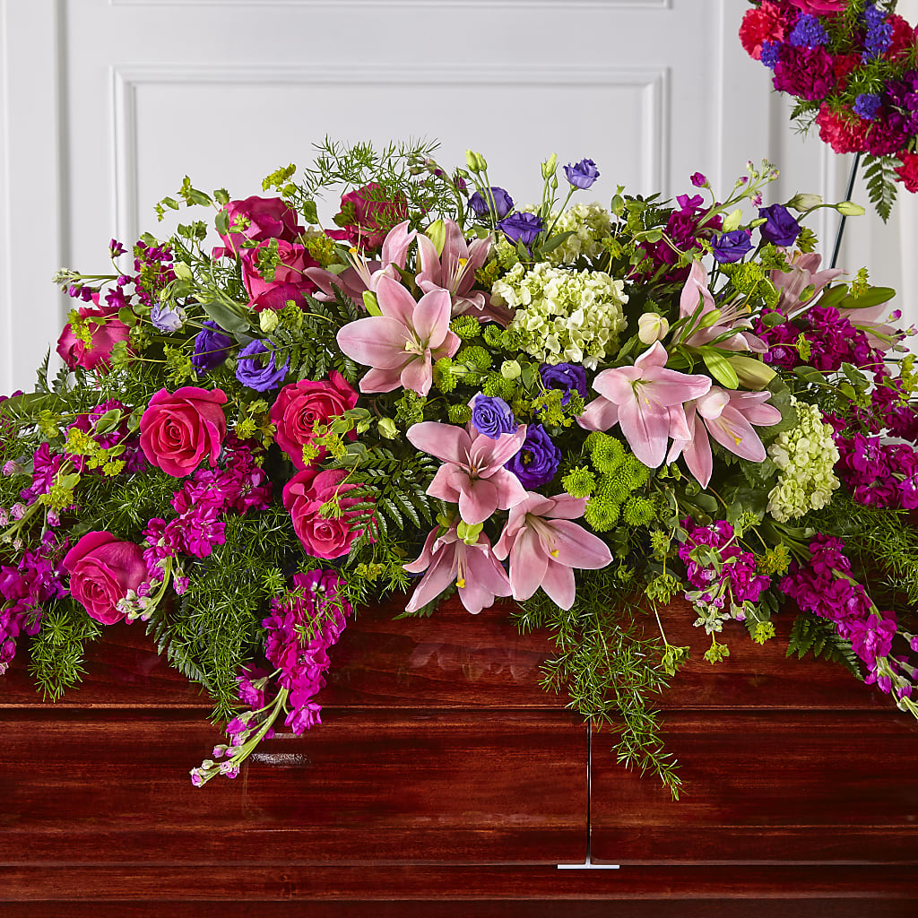 Radiant Tribute Casket Spray – Gateway Florist, Rockwood TN