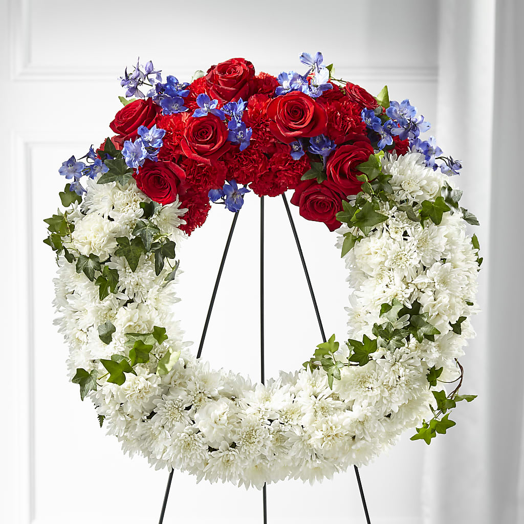 Patriotic Passion Wreath – Gateway Florist, Rockwood TN