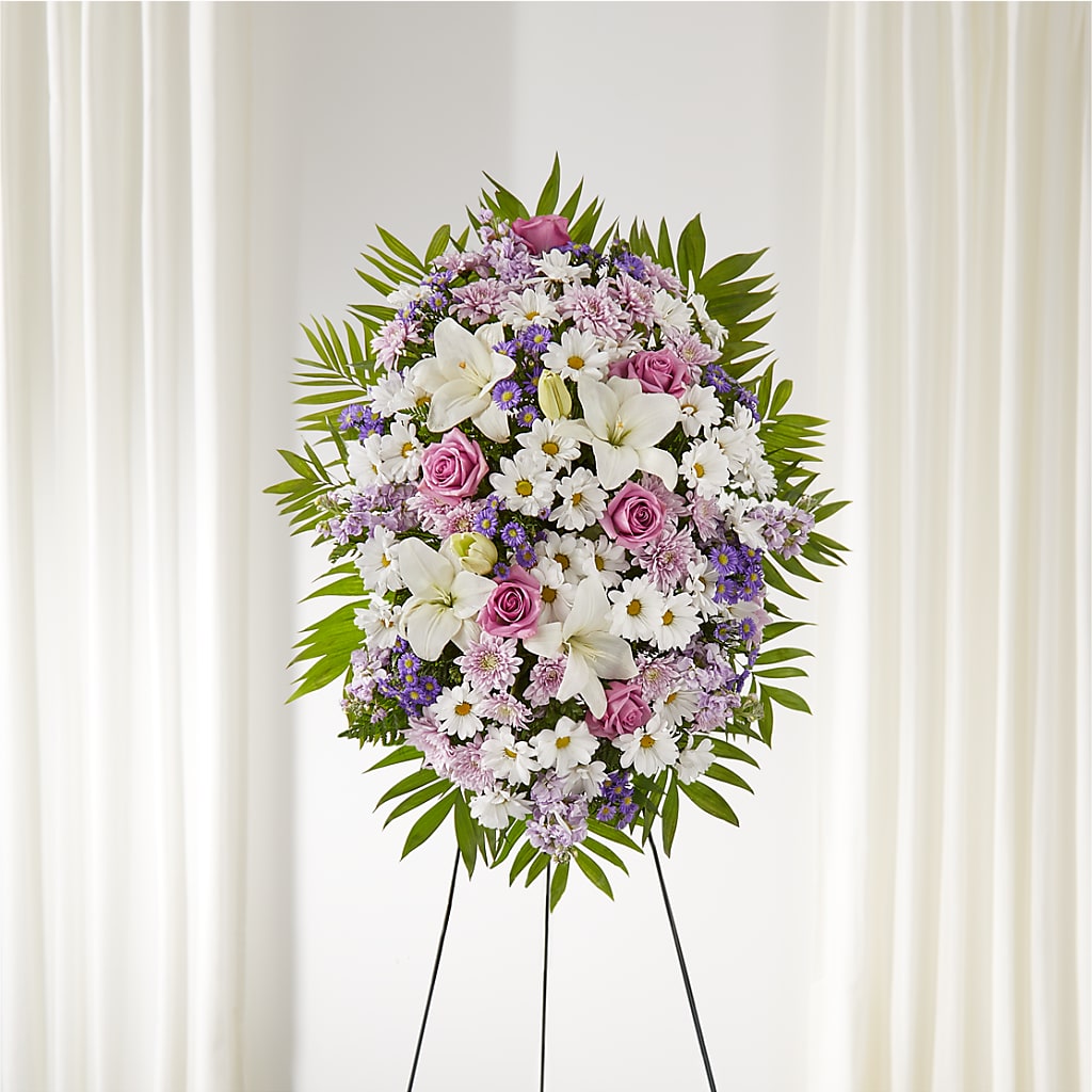 Surrounded by Love Standing Spray – Gateway Florist, Rockwood TN