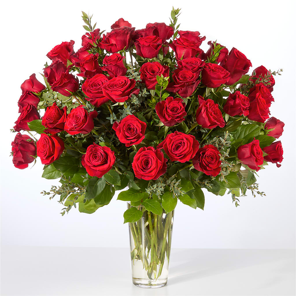 Forever Yours Fifty Stem Red Rose Bouquet – Gateway Florist, Rockwood TN
