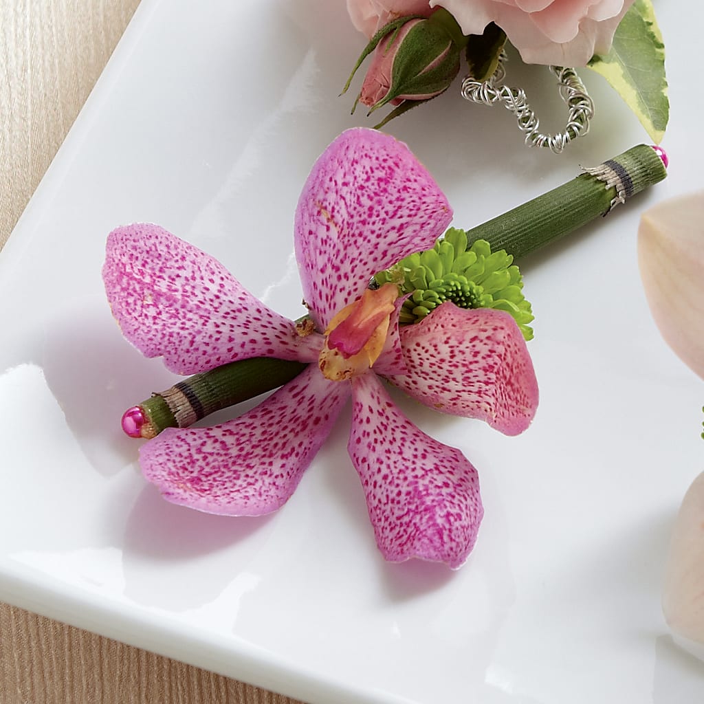 Pink Mokara Boutonniere – Gateway Florist, Rockwood TN