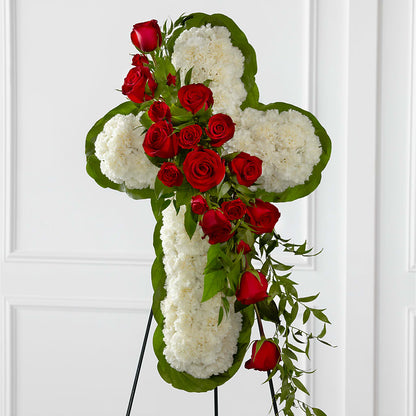 Floral Cross Easel –  Gateway Florist, Rockwood TN