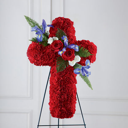 Faithful Hero Floral Cross –  Gateway Florist, Rockwood TN