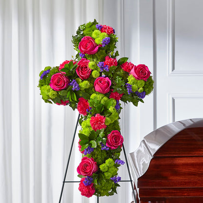 Tribute Rose Floral Cross –  Gateway Florist, Rockwood TN