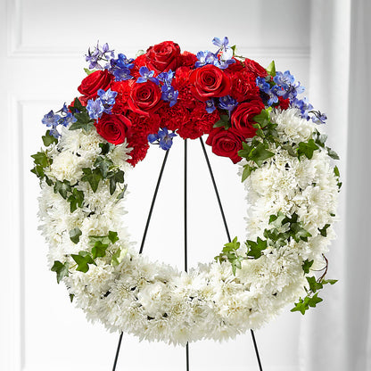Patriotic Passion Wreath –  Gateway Florist, Rockwood TN