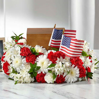 Spirit of Patriotism Cremation Adornment –  Gateway Florist, Rockwood TN