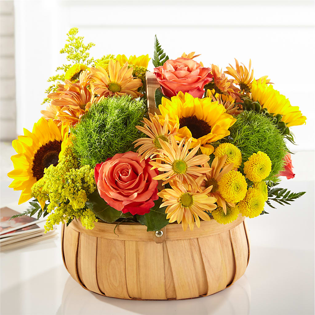 Harvest Sunflower Basket –  Gateway Florist, Rockwood TN