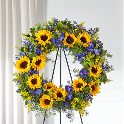 Bright Rays Wreath –  Gateway Florist, Rockwood TN