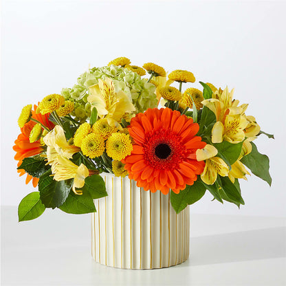 Autumn Sunshine Bouquet with Ivory Vase –  Gateway Florist, Rockwood TN