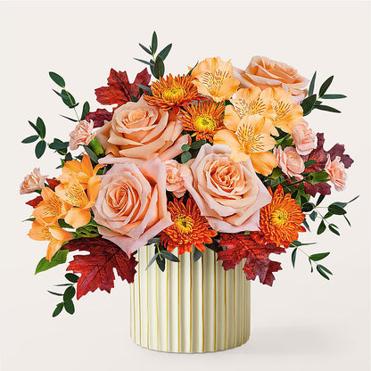 Spiced Latte Bouquet with Ivory Vase –  Gateway Florist, Rockwood TN