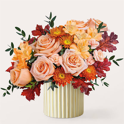 Spiced Latte Bouquet with Ivory Vase –  Gateway Florist, Rockwood TN