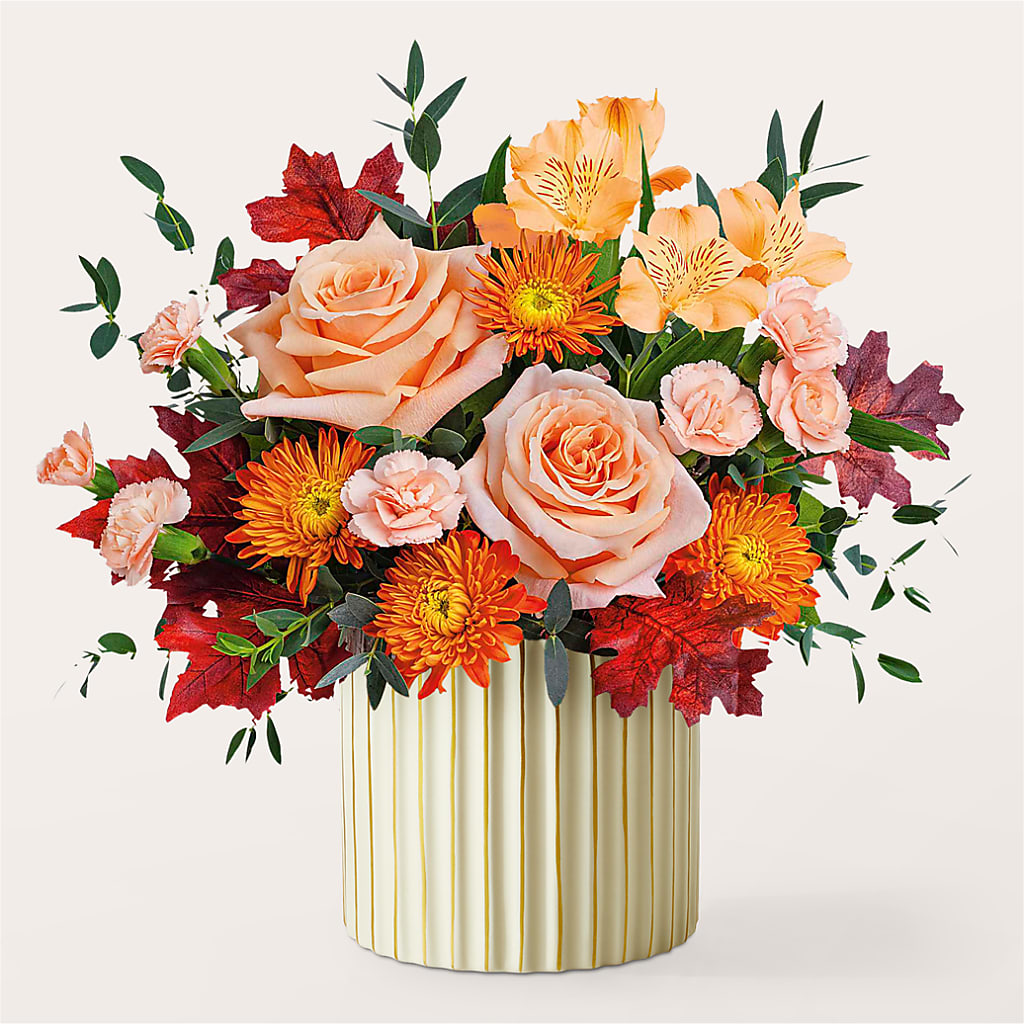 Spiced Latte Bouquet with Ivory Vase –  Gateway Florist, Rockwood TN