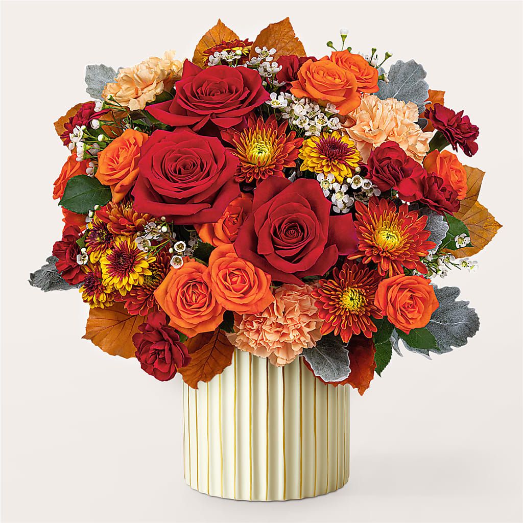 Merlot Bouquet with Ivory Vase –  Gateway Florist, Rockwood TN