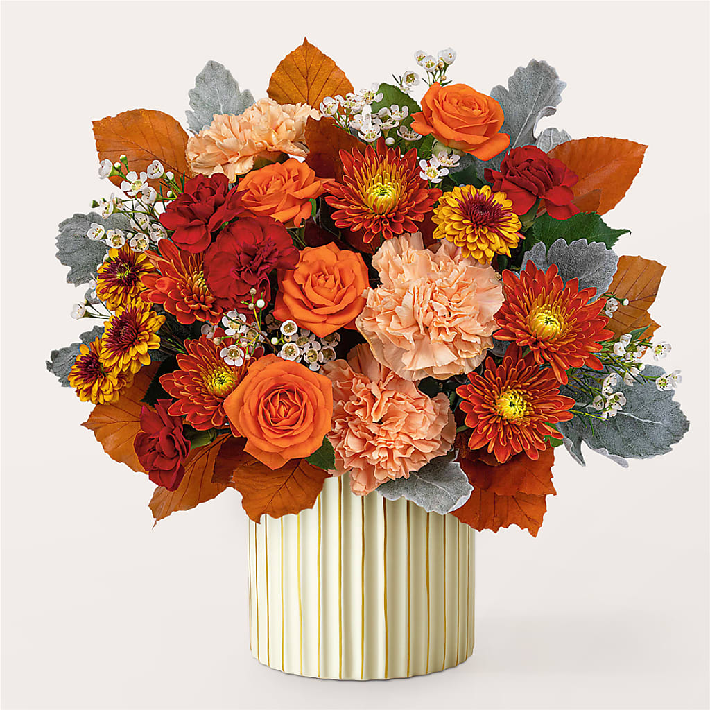 Merlot Bouquet with Ivory Vase –  Gateway Florist, Rockwood TN