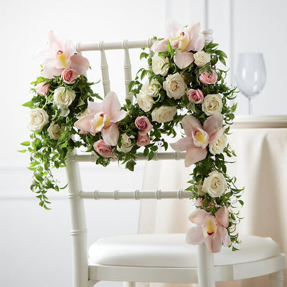 Orchid Rose Chair Décor –  Gateway Florist, Rockwood TN