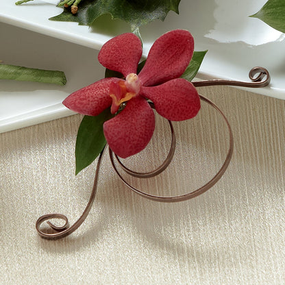 Red Mokara Boutonniere –  Gateway Florist, Rockwood TN